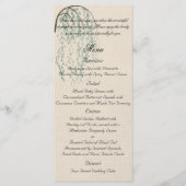 Branche Willow sur le menu Mariage Linen (Devant)