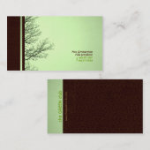 Brancher les Cartes de visite verts (Devant / Derrière)