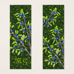 Branches à épines noires avec initiales