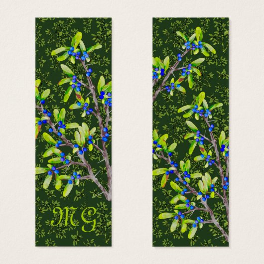 Branches à épines noires avec initiales (Devant & derrière)