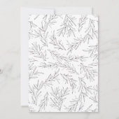 Branches à main Baby shower Invitation (Dos)