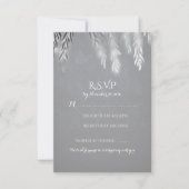 Branches Argent Willow Tree Mariage Cartes RSVP (Devant)