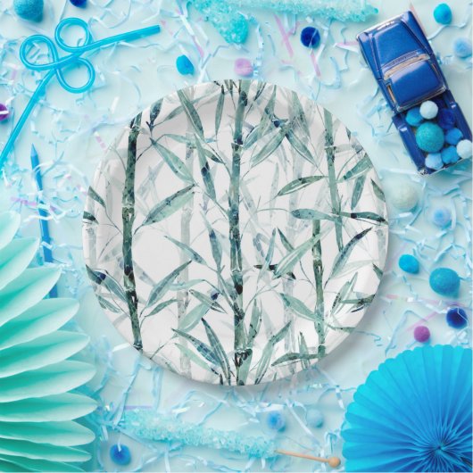 Branches bamboo. papieren bordje (Feest)