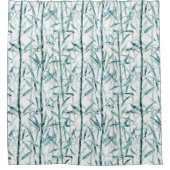 Branches bambou. rideau de douche (Devant)
