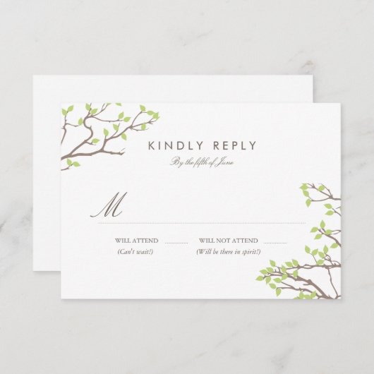 Branches bienheureuses RSVP (Devant / Derrière)