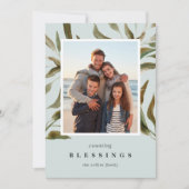 Branches Bronzées | Carte photo de vacances (Devant)