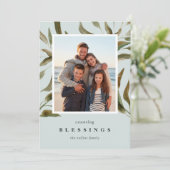 Branches Bronzées | Carte photo de vacances (Debout devant)