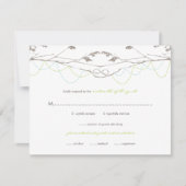 Branches d'amour noué Mariage Carte RSVP (Devant)