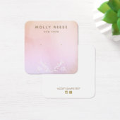 Branches d'aquarelle rose portant un coin arrondi (Bureau)