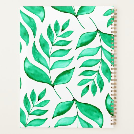 Branches d'aquarelle simples - vert (Dos)