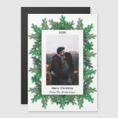 Branches d'arbre de Noël Photo Carte magnétique (Devant / Derrière)