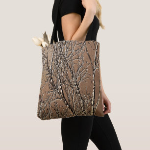 Branches d'arbre nu Effet sculpté Sac fourre-tout