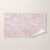 Branches d'arbre rose et crème (Serviette à main)