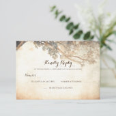 Branches d'arbre rustique Mariage extérieur RSVP (Debout devant)