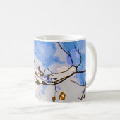 Branches d'automne Mug Abstrait (Devant droit)