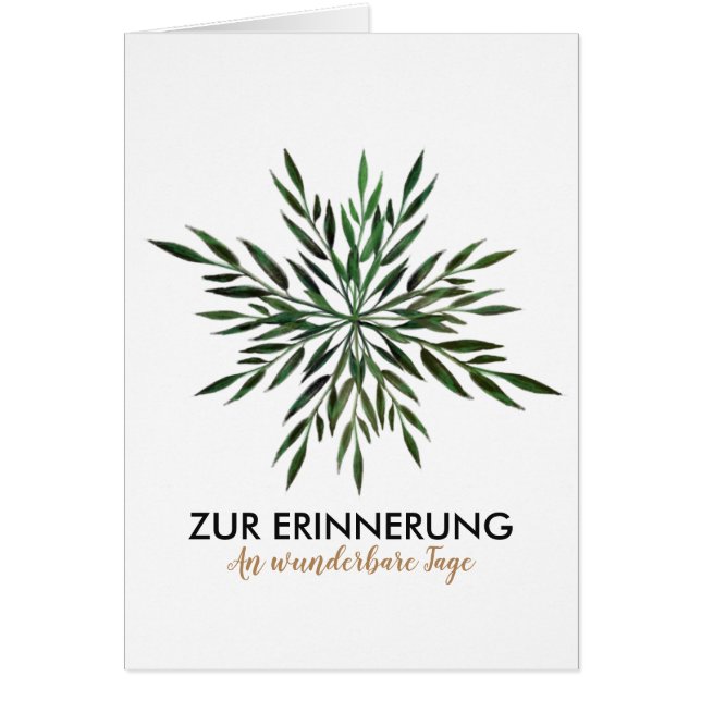 Branches de gui aquarelle carte (Devant)