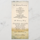 Branches de l'arbre d'automne Programmes de mariag (Dos)