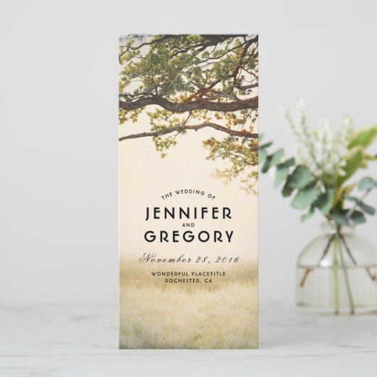 Branches de l'arbre d'automne Programmes de mariag (Debout devant)