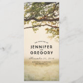 Branches de l'arbre d'automne Programmes de mariag (Devant)