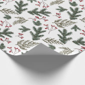 Branches de l'arbre d'hiver de Noël Papier cadeau (Coin)