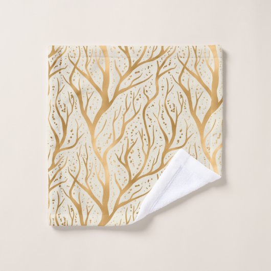 Branches de l'arbre d'or - modifier la couleur arr (Gant de toilette)