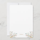 Branches de Love Photo Faire-part de naissance (Dos)