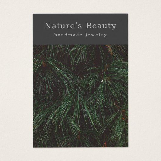 Branches de pin Elevant Bijoux Carte d'affichage (Devant)