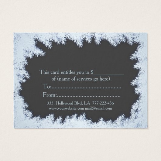 branches de pin gelé Noël/vacances (Dos)