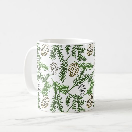 Branches de pin Mug (Devant gauche)