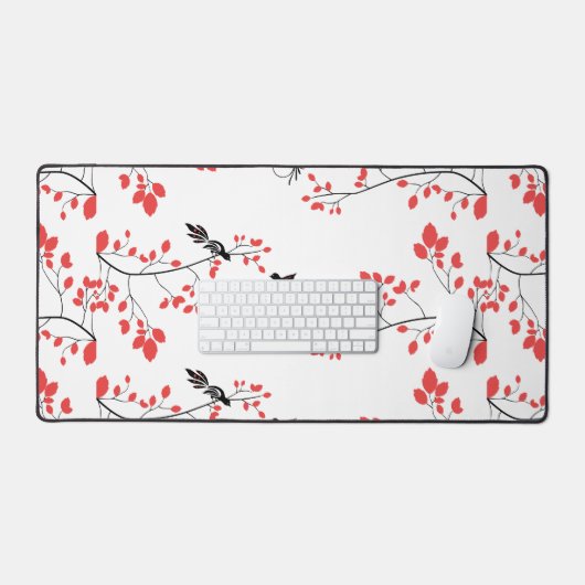 Branches de printemps Inséparables Joli design (Clavier et souris)