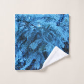 Branches d'épinette de forêt neigeuse (Gant de toilette)