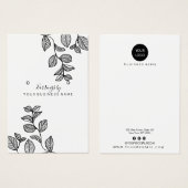 Branches Design Earling Display Kaart (Voorkant /achterkant)