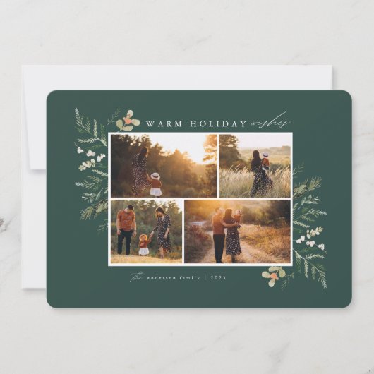 Branches d'hiver Carte photo de vacances (Devant)