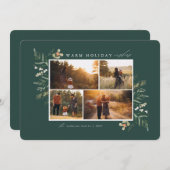 Branches d'hiver Carte photo de vacances (Devant / Derrière)