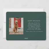 Branches d'hiver Carte photo de vacances (Dos)