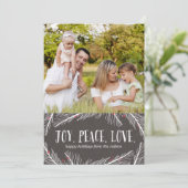 Branches d'hiver Cartes photos de vacances (Debout devant)