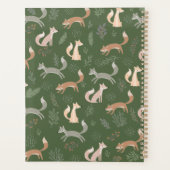 Branches d'hiver Fox sans joint et Motif Feuille (Dos)