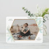 Branches d'hiver Moderne Carte photo de vacances (Debout devant)