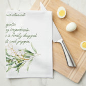 Branches d'olivier et tapenade Recette Serviettes  (Quart Plié)