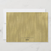 Branches d'or Carte photo de Noël de Noël (Dos)