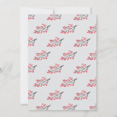 Branches en Berries Holiday Dinner Invitation Kaart (Achterkant)