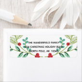 Branches en bessen Vakantie Retouradres Labels (Insitu)