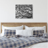 Branches en bladeren canvas afdruk (Insitu (Slaapkamer))