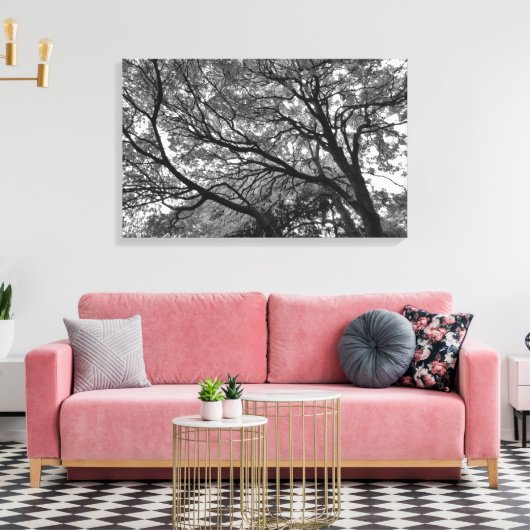 Branches en bladeren II Canvas Afdruk (Insitu (Woonkamer))