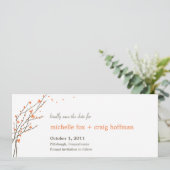 Branches En Floraison Enregistrer La Carte Date - (Debout devant)