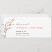 Branches En Floraison Enregistrer La Carte Date - (Devant)