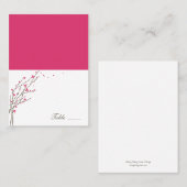 Branches en floraison Plié Cartes de Place - Fuchs (Devant / Derrière)