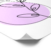 Branches en lederen lijnkunst poster (Hoek)