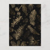 Branches en pine 2 feestdagenkaart (Voorkant)