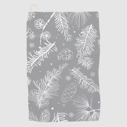 Branches en pine 4 golfhanddoek (Voorkant)
